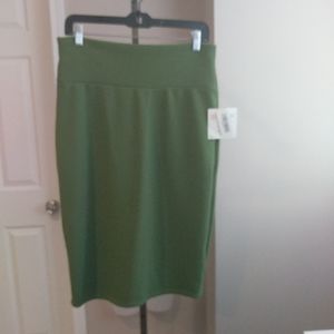 LuLaRoe olive Cassie skirt L